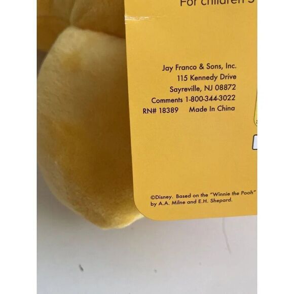 Disney Winnie Pooh Halloween Pumpkin Hat Soft Decorative Accent Pillow NEW - Picture 12 of 13